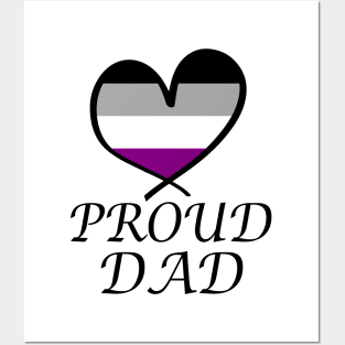 Proud Dad LGBT Gay Pride Month Asexual Flag Posters and Art